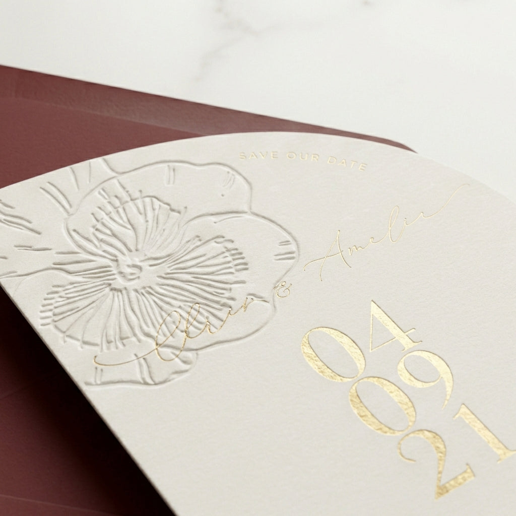 Aurelian - Bahar Esintili Kabartma Davetiye Seti - Görsel 3