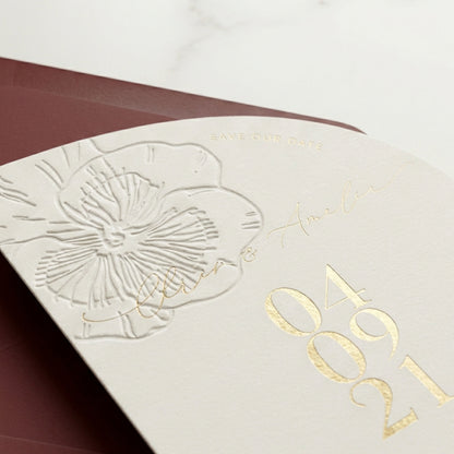 Aurelian - Bahar Esintili Kabartma Davetiye Seti - Görsel 3