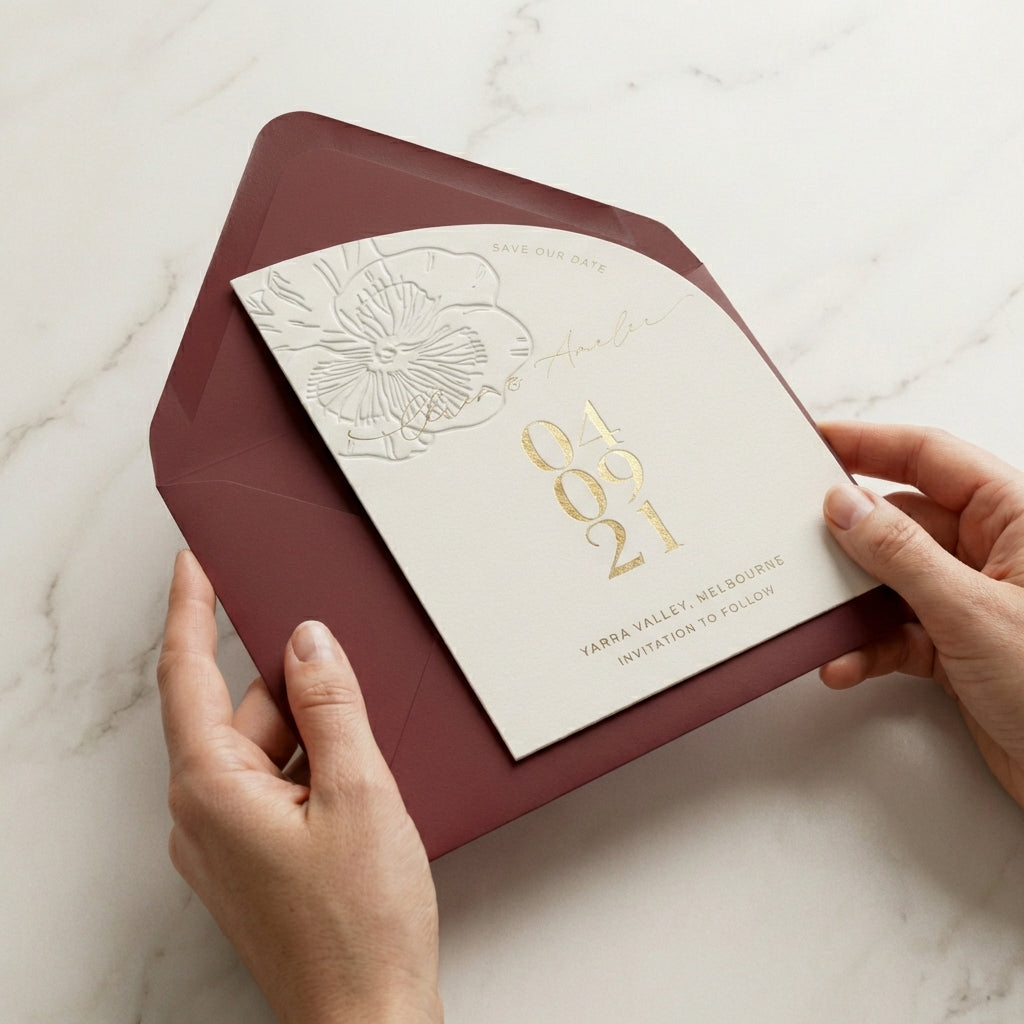 Aurelian - Bahar Esintili Kabartma Davetiye Seti - Görsel 5